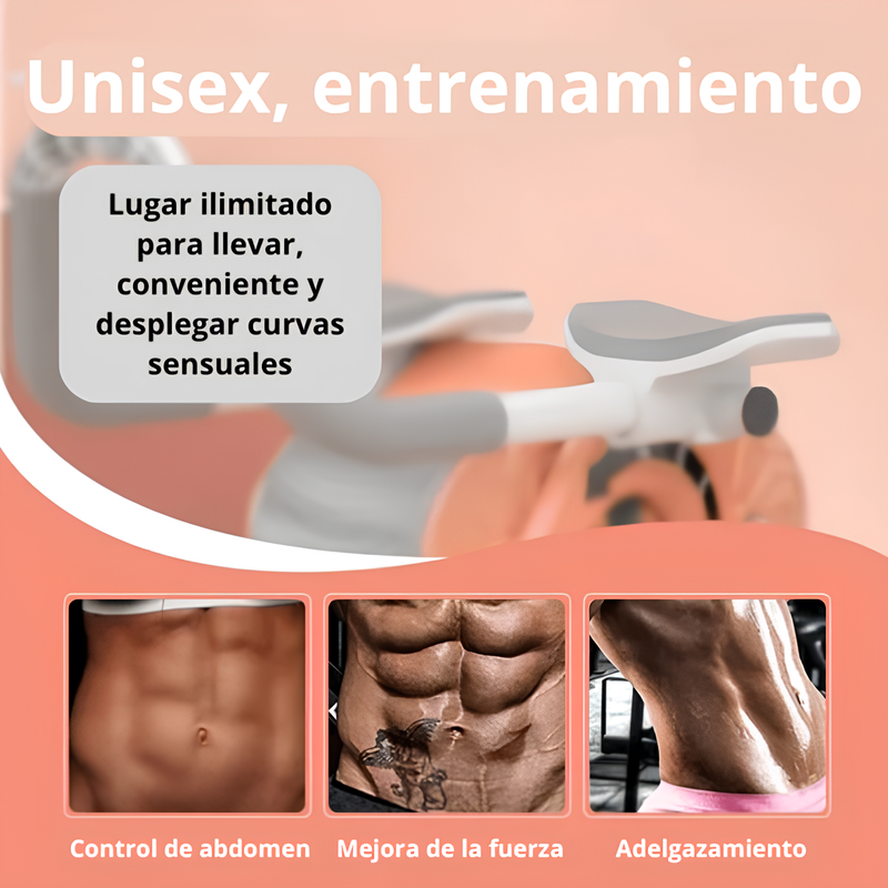 OrtoRodaFit™ - Rueda abdominal con rebote y soporte para codos (Obtenga una colchoneta para arrodillarse gratis)